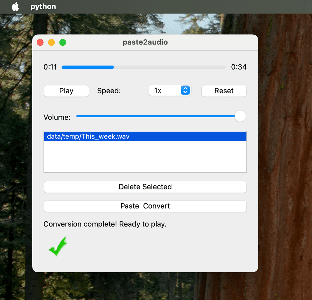 paste2audio